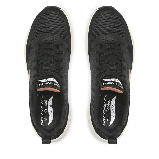 Skechers Arch Fit Servitica 232101 BLK Sneakers Uomo Nero - Supporto Plantare Arch Fit