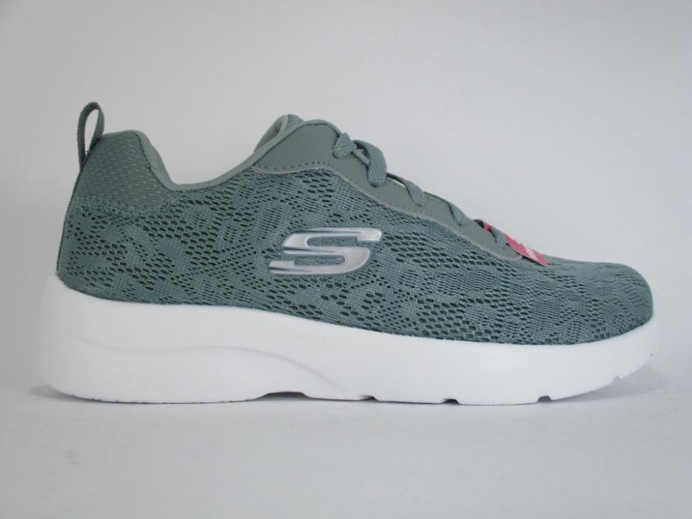 Skechers Dynamight 2.0 Homespun 12963-SAGE Sneakers Donna Grigio - 192283503320