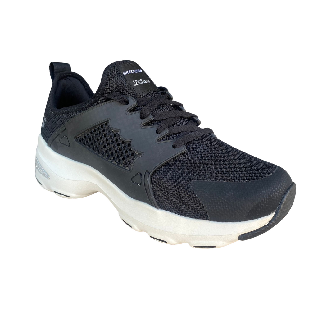 Skechers sneakers da donna D'Lite Ultra AT The Top 12861/BKW nero