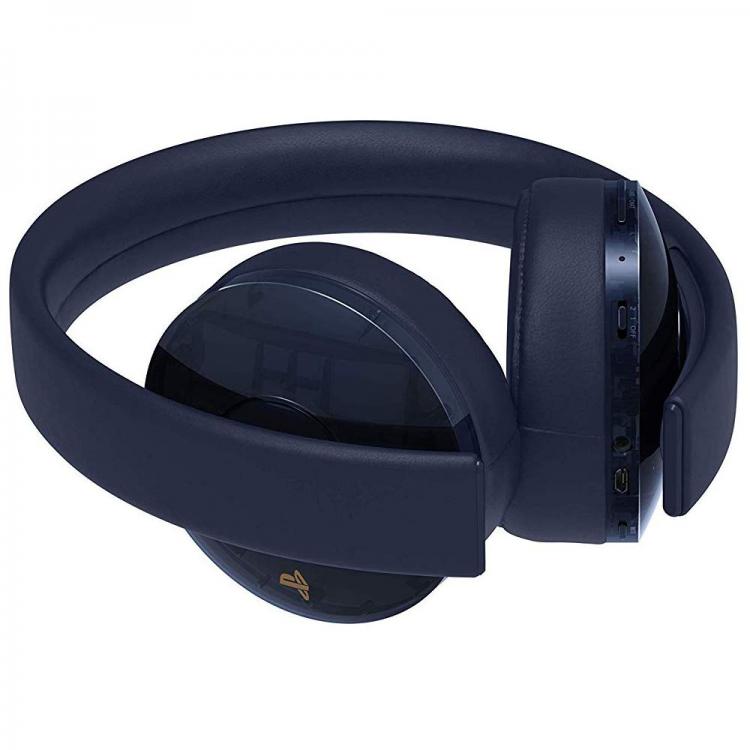 CUFFIA SONY WIRELESS PS4 GOLD 7.1 500 MILLION LIMITED EDITION HEADSET NAVY BLUE