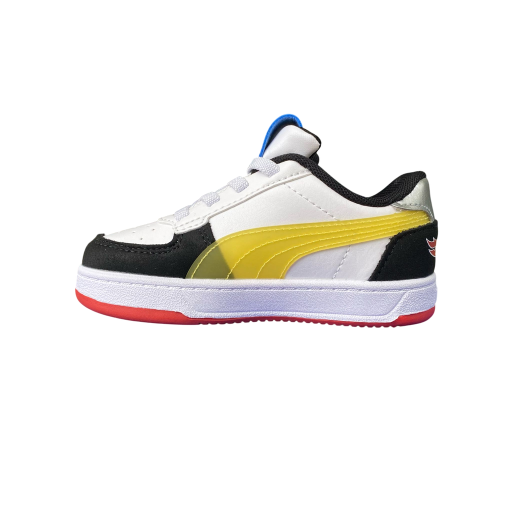 Puma scarpa da ginnastica da bambino Caven 2.0 Hot Wheels 401405-01 nero-fuoco-bianco