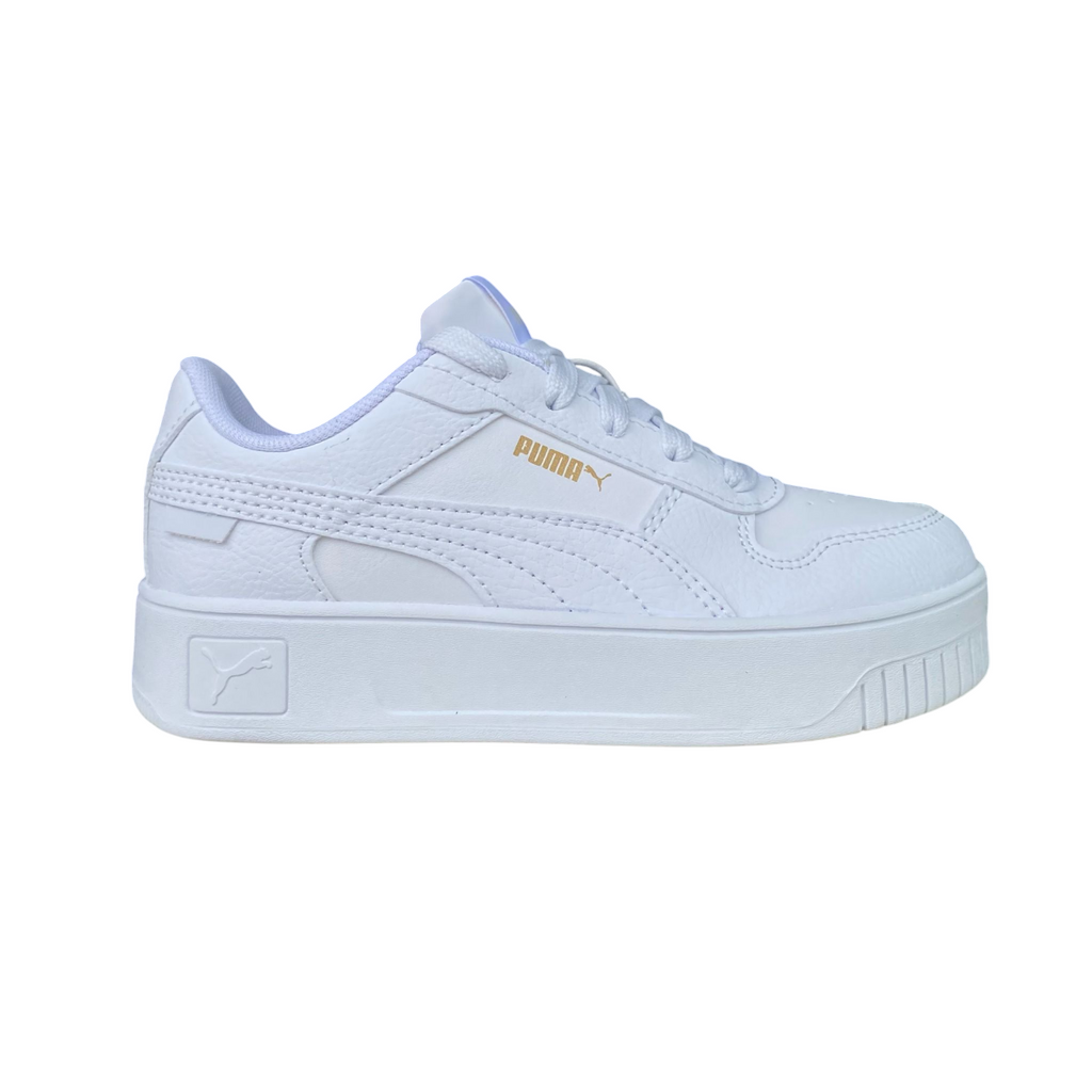Puma scarpa sneakers junior Carina Street 3983846-01 bianco-oro