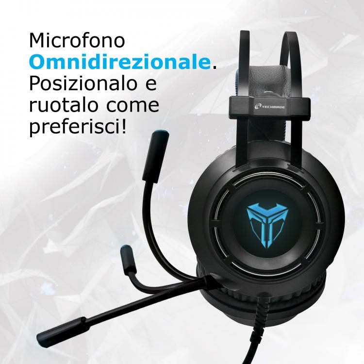 Fenner Cuffie Gaming M06 Elite Microfono Regolabile Ps4 Ps5 Xbox One Switch Pc