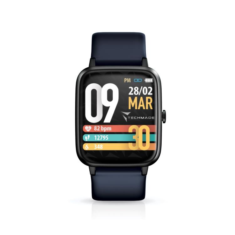 Techmade Smartwatch Move Bluetooth Gps Integrato Sport Impermeabile Ip68 Sg/Blue