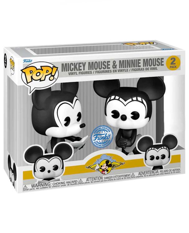 Funko Pop ! Disney (2 Pack) Mickey Mouse & Minnie Mouse Special Edition Figure