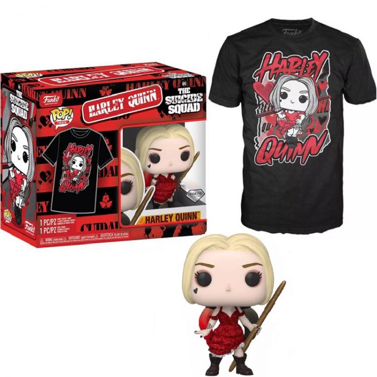 Funko Pop Tees Suicide Squad Harley Quinn 1111 Diamond Special + Shirt Taglia M