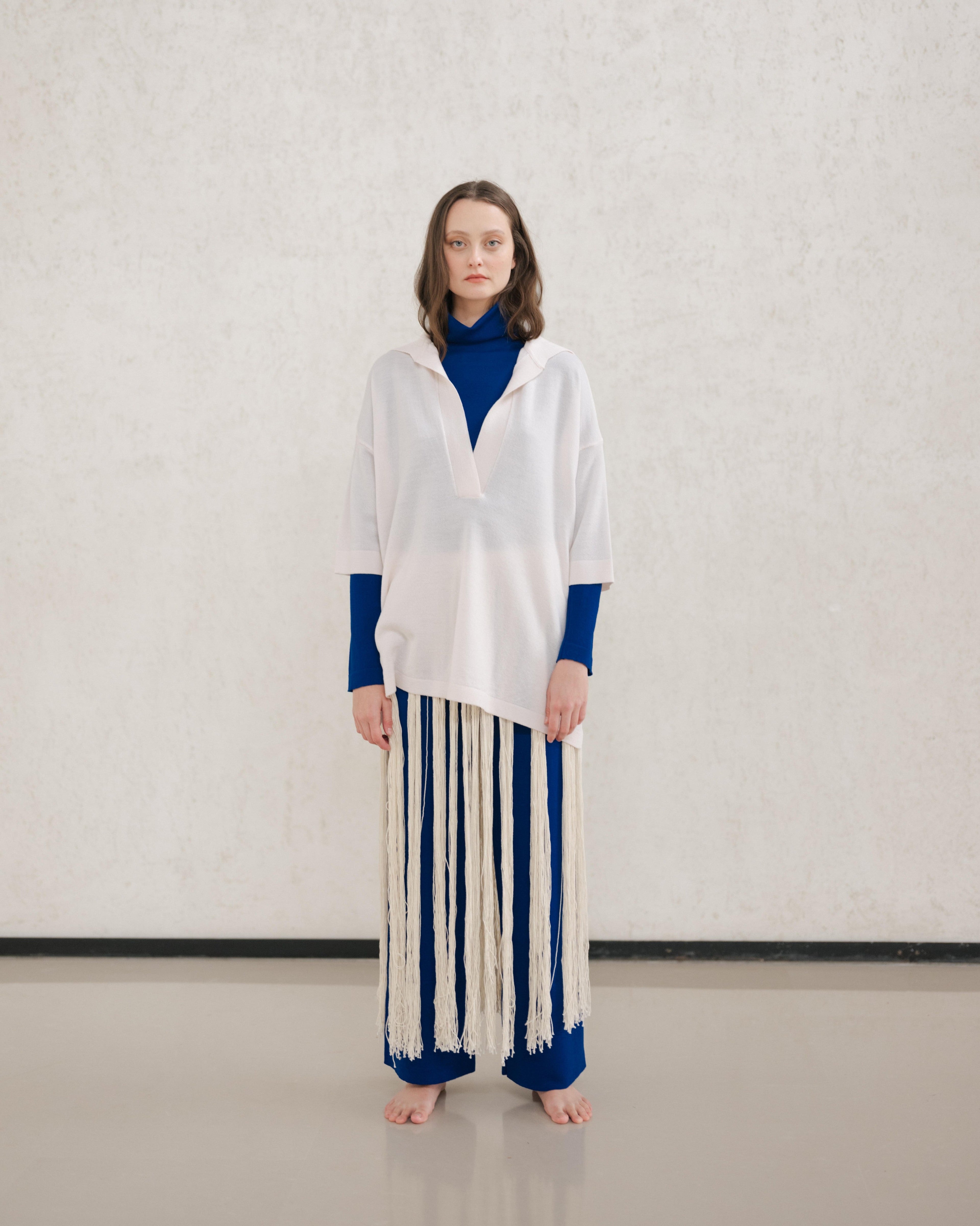 Extra Fine Merino Wool Maxi Polo