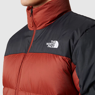 The North Face Piumino Diablo NF0A4M9JWEW Brandy Nero – Piumino uomo, imbottito, outdoor, antivento