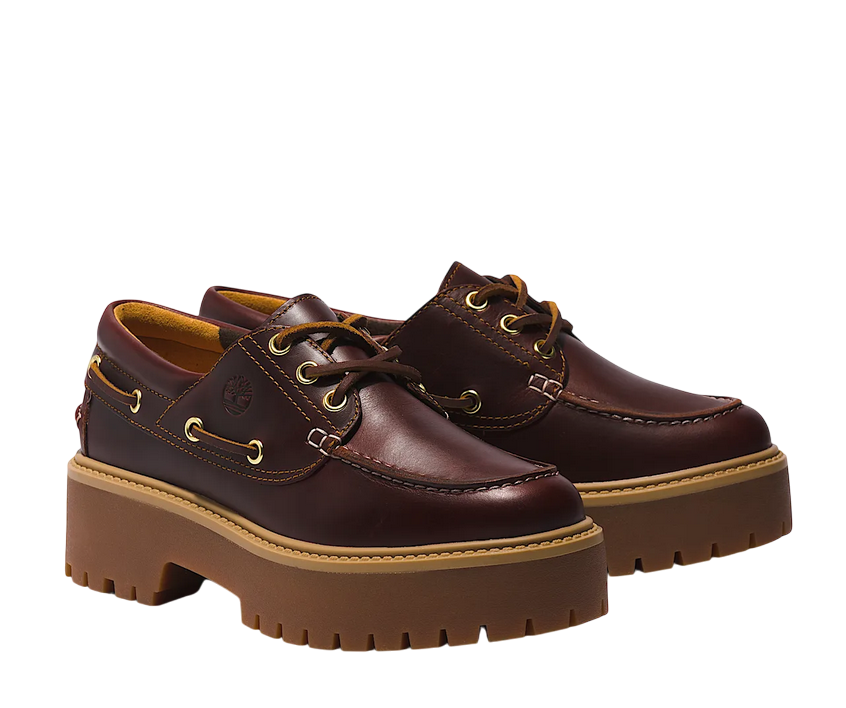 Timberland Scarpa Nautica Stone Street TB0A2QDMD57 Marrone Scuro Plateau Donna