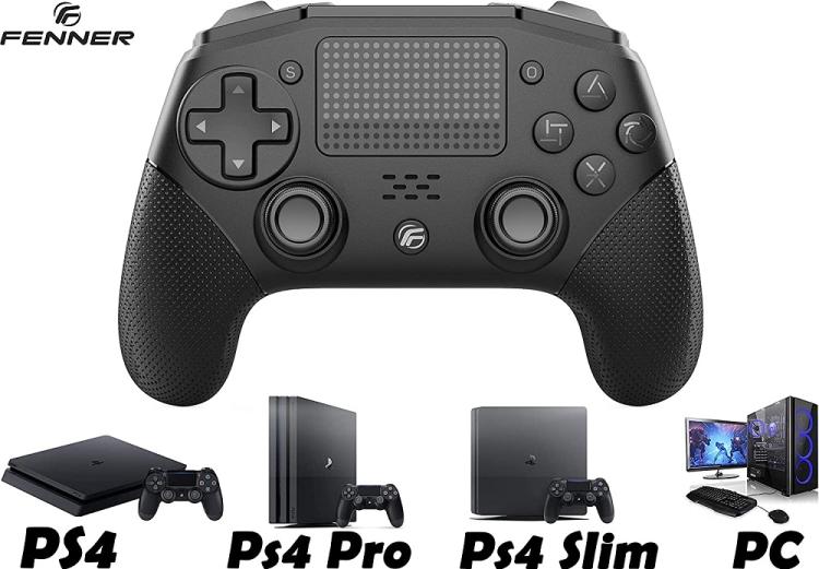 Fenner Controller Per Ps4/Pc (V2) Wireless Joystick Pad Playstation 4 Nero