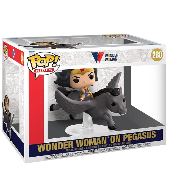 Funko Pop Rides Wonder Woman 80Th 280 Wonder Woman On Pegasus Vinyl Oversize