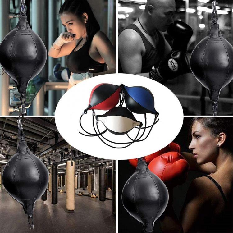 Hb Palla Tesa Sacco Boxe Elastico Colpitore Taekwondo Speed Ball Pugilato Bianco