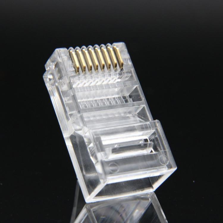 100 PEZZI CONNETTORE LAN CAT5 8 POLI ETHERNET PLUG LAN RJ45 NETWORK INTERNET