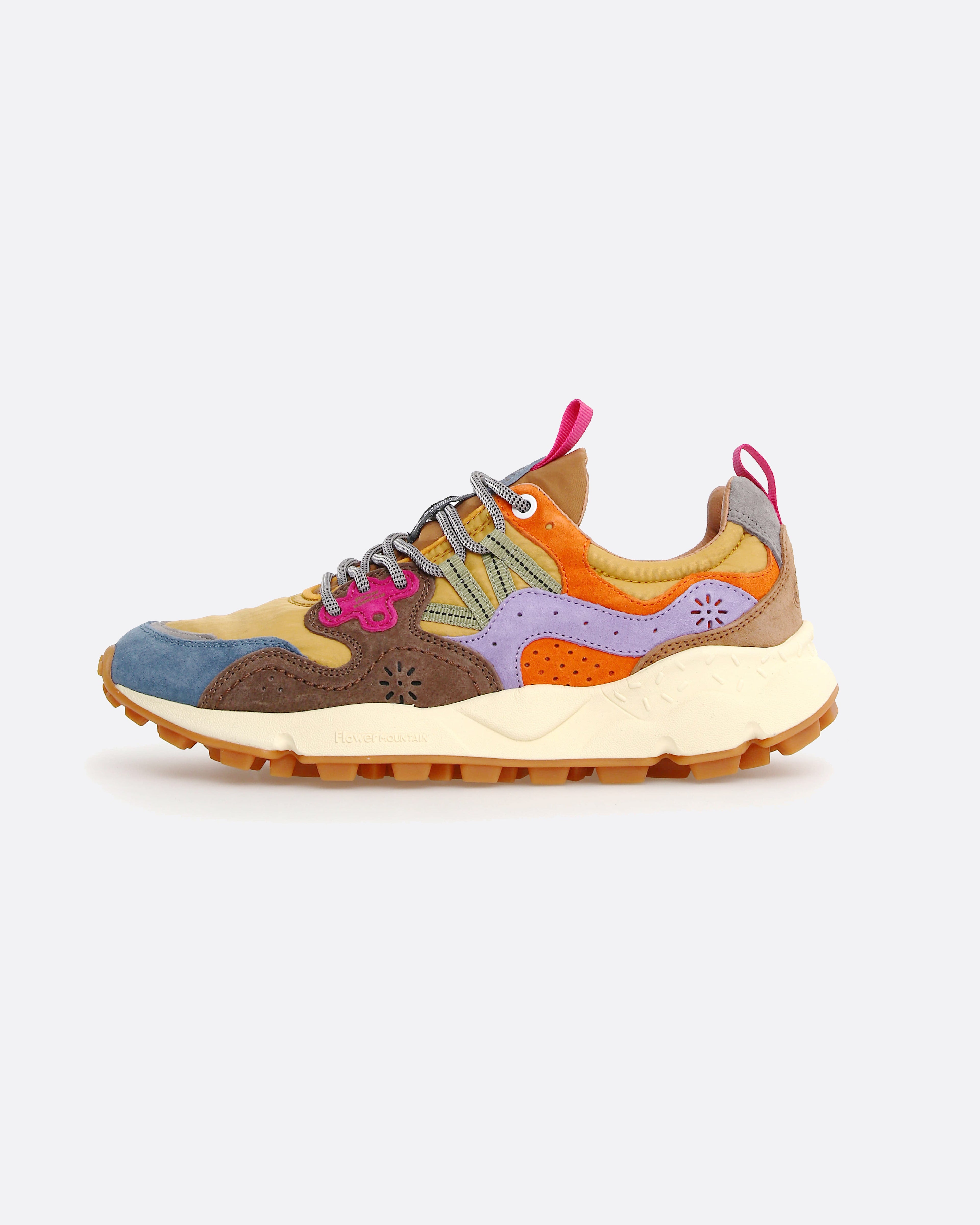Sneakers Yamano 3 Uni Suede/Nylon Light Blue/Yellow/Brown