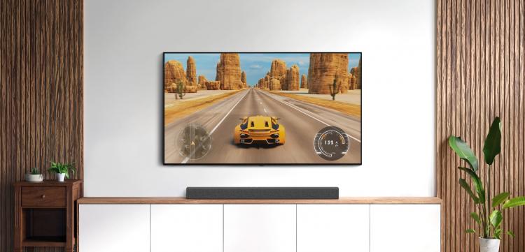 Lg Soundbar Sp2 2.1 Subwoofer Integrato 100W Hdmi Bluetooth Dolby Digital Legno