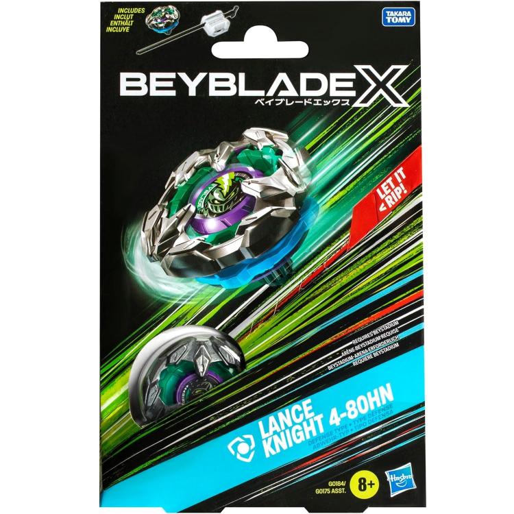 Hasbro - Beyblade X - Starter Pack Top (Lance Knight 4-80Hn) 1 Trottola (G0184)