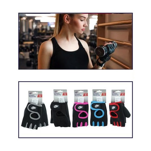 Guantini Allenamento Sollevamento Pesi Guanti Donna Palestra Fitness Colori Tg.L