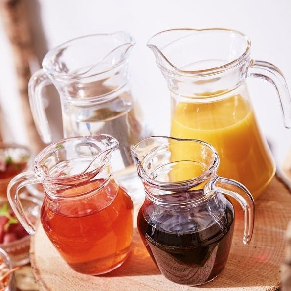 BROCCA IN VETRO DA 0.25 LITRI CARAFFA 250ML ACQUA VINO SUCCO RISTORANTE HOTEL