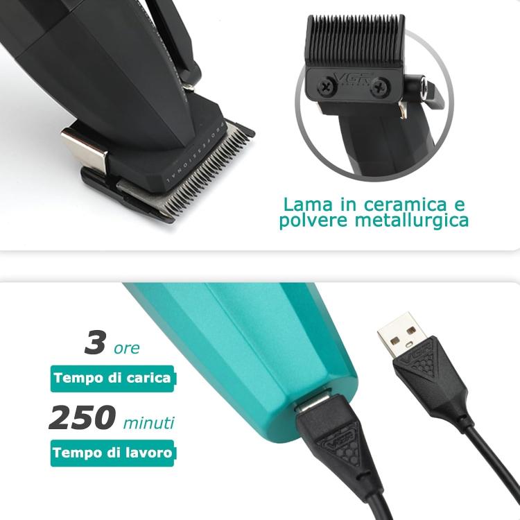 Vgr Salon Series V-003 Tagliacapelli Professionale Rasoio Elettrico Con Display