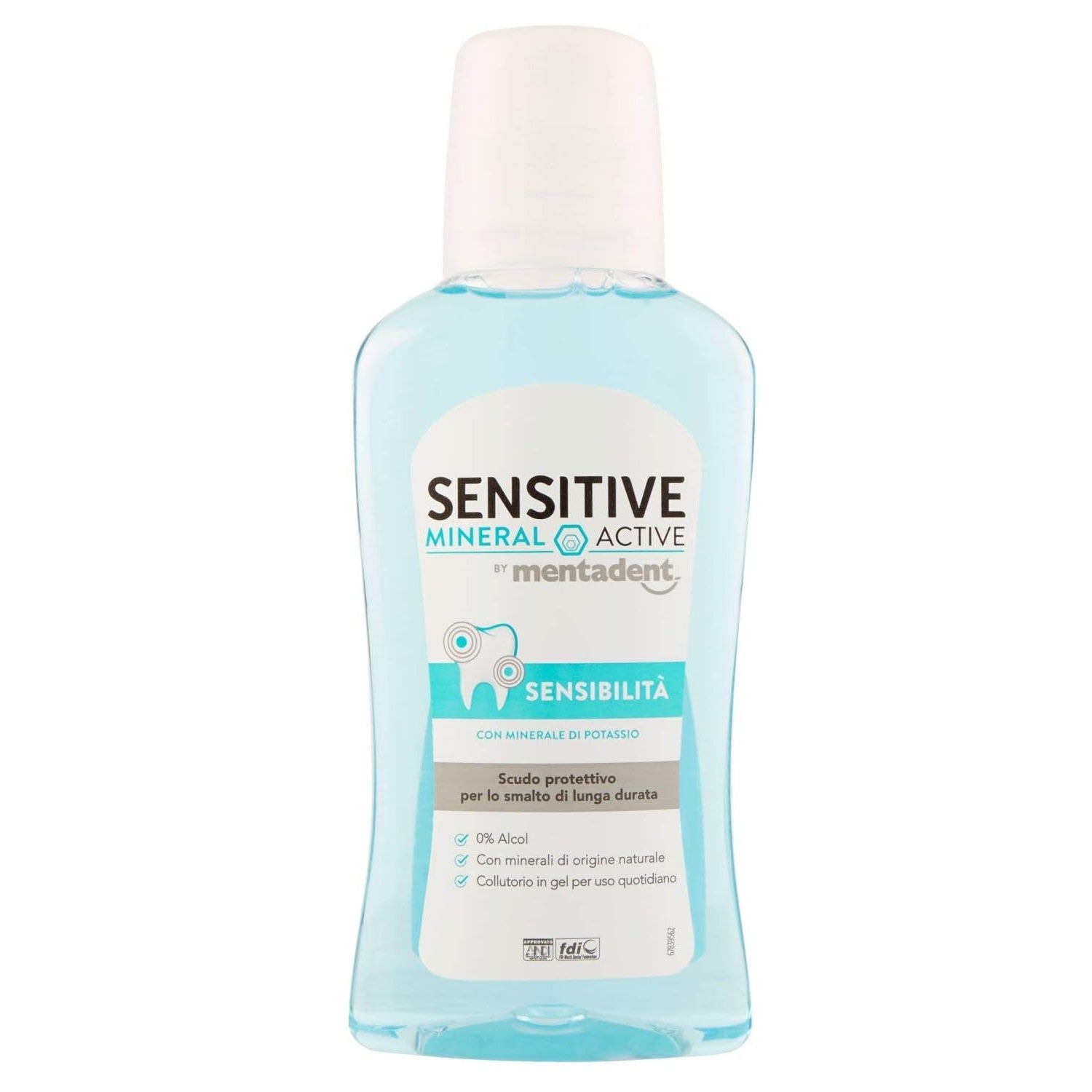 Mentadent Collutorio Sensitive Mineral Active Protezione Sensibilità Denti 300ml
