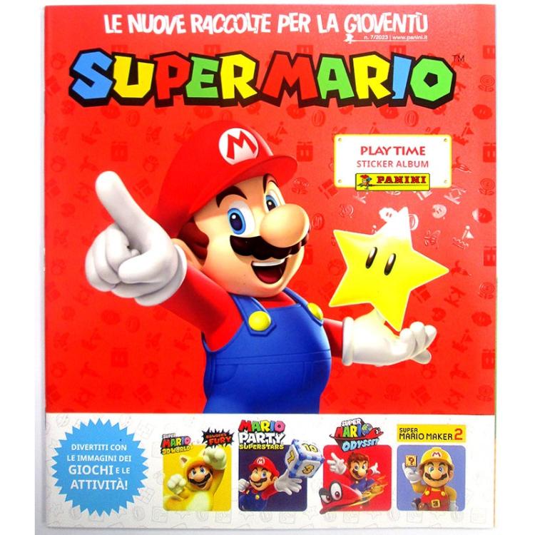 Panini Super Mario: Playtime Stiker Album + 4 Figurine Stickers Interne Omaggio
