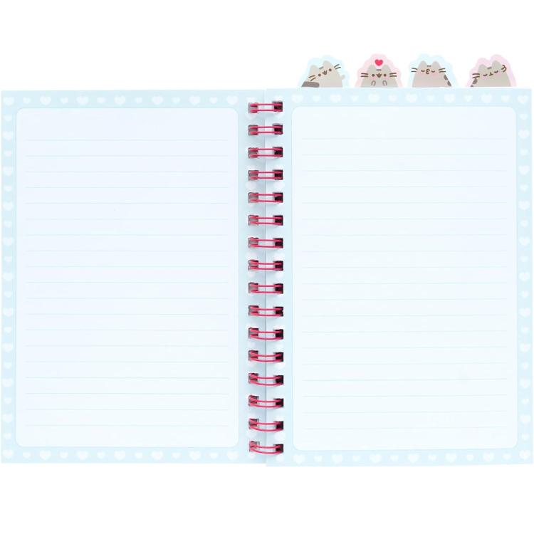 Quaderno Appunti A5 (Pusheen the Cat Purrfect) Love Collection Taccuino con Anelli Bullet Journal Puntinato Diviso in Sezioni con 4 Separatori e Copertina Morbida, 160 Pagine | Scuola Cancelleria, Diario Personale