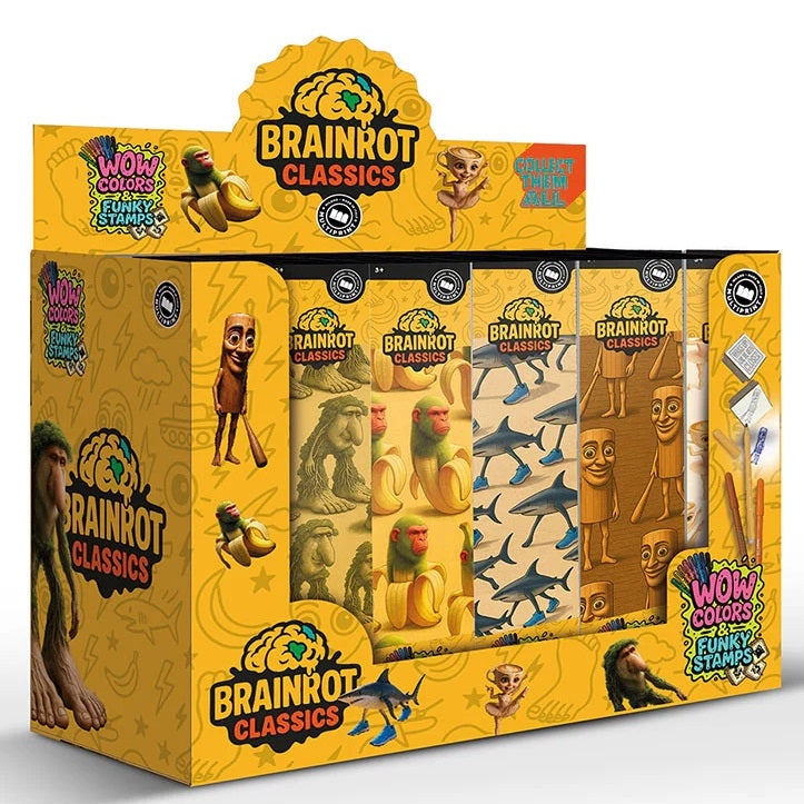 BRAINROT Classics - Colors & Funky Stamps Pennerelli e Stampi (Ballerina Cappuccina) 3+ Giotto Fila Made in Italy Set Regalo Bambini Natale Pasqua
