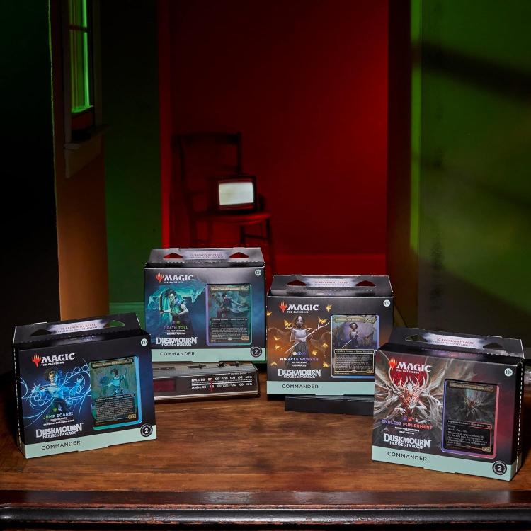 Magic The Gathering: Duskmourn House Of Horror - Com Deck (Set Completo 4Pz) Eng