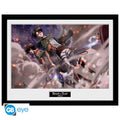 Abystyle: ATTACK ON TITAN (Smoke Blast) Poster Incorniciato Anime Cornice 30x40