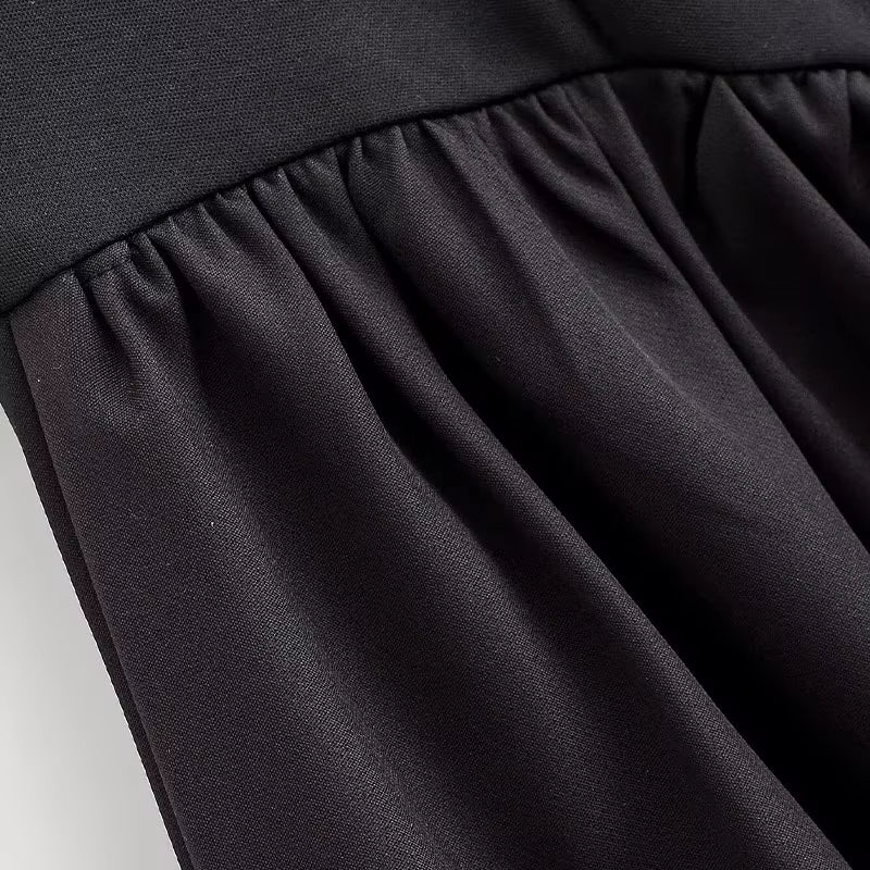 ZATRHMBM 2026 New Spring/Autumn Women'S Fashion Balloon Effect Dress, Retro Casual Sleeveless Elegant Women'S Dress