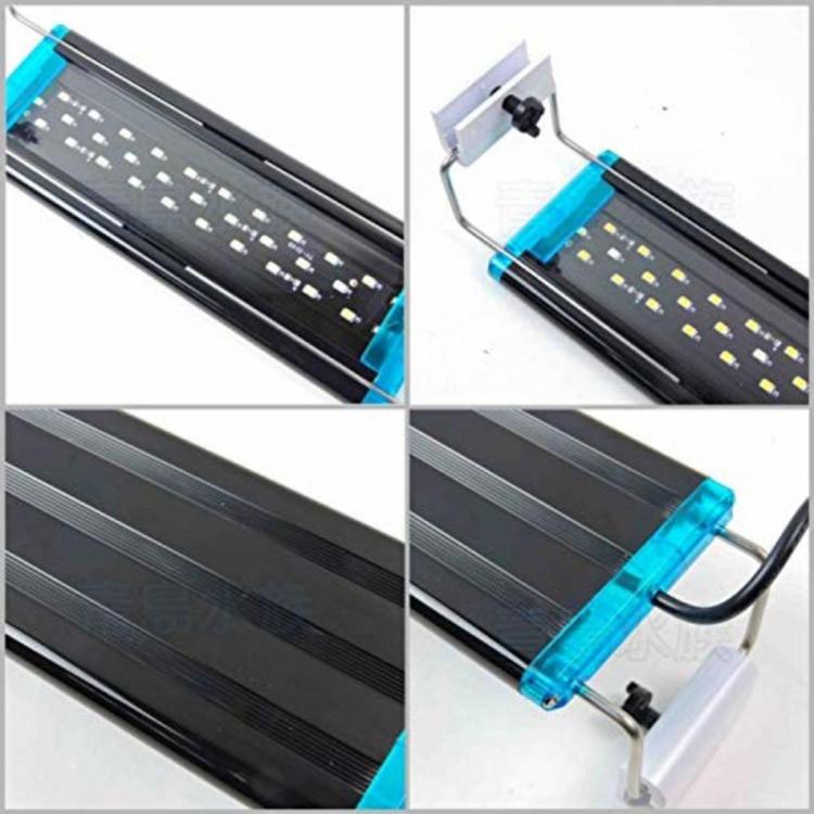 Plafoniera Led Luce Bianca Blu Lampada Per Acquario Barra Da 50 A 60Cm Slim D133