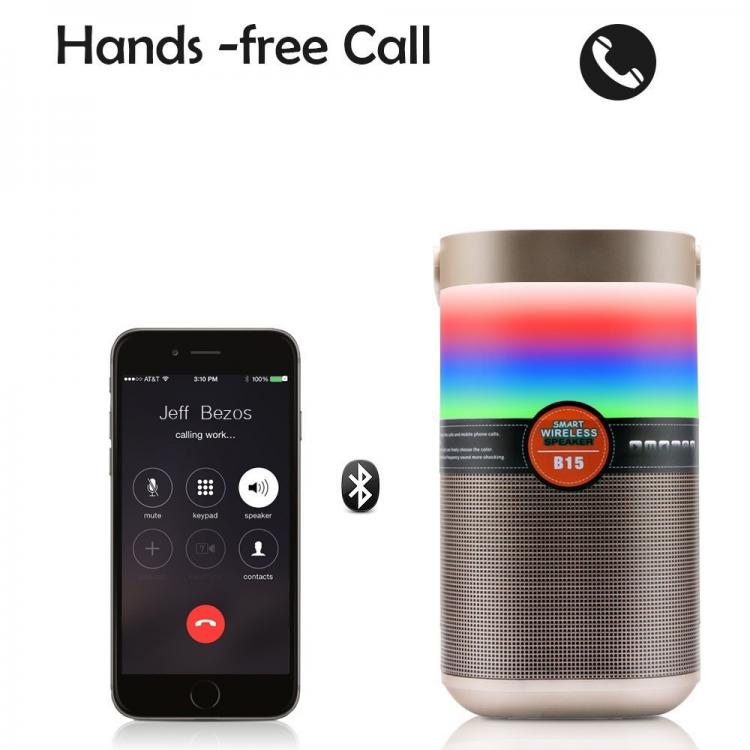 Lampada Cassa Speaker Bluetooth Multicolor Smart Lamp Led Cromoterapia Vivavoce