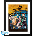Abystyle: DEMON SLAYER (Tanjiro Draw) Poster Incorniciato Anime Cornice 30x40