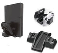 Supporto Verticale Per Ps4 Slim/Pro + Base Ricarica Joypad Controller Stand Dock