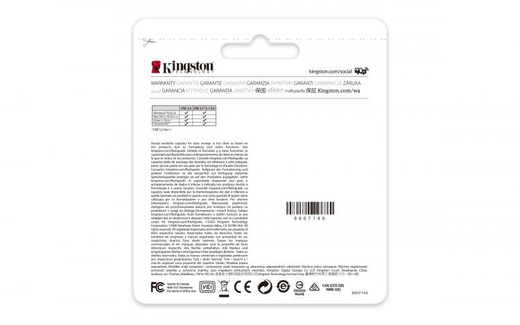 Kingston Pendrive 64GB DataTraveler USB-C 3.2 DT70/64GB Chiavetta Memoria Drive Flash Type C Nero