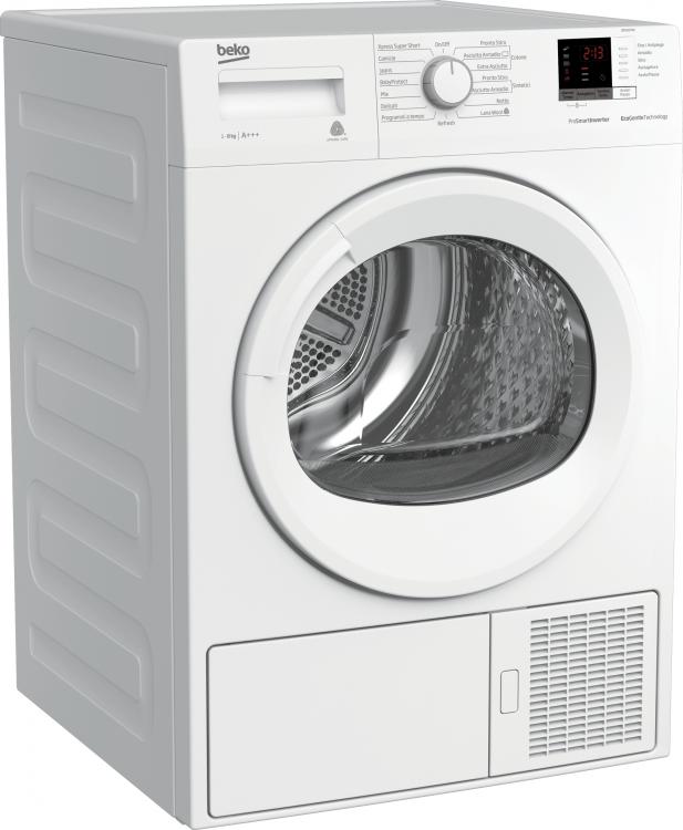 BEKO ASCIUGATRICE 8KG YOUNG SMART A++ INVERTER POMPA CALORE DISPLAY DRX837WI