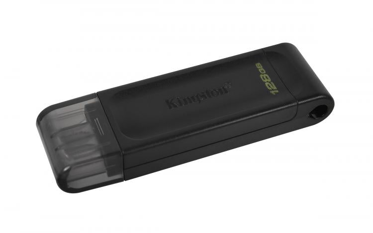 Kingston Pendrive 128GB DataTraveler USB-C 3.2 DT70/128GB Chiavetta Memoria Drive Flash Type C Nero