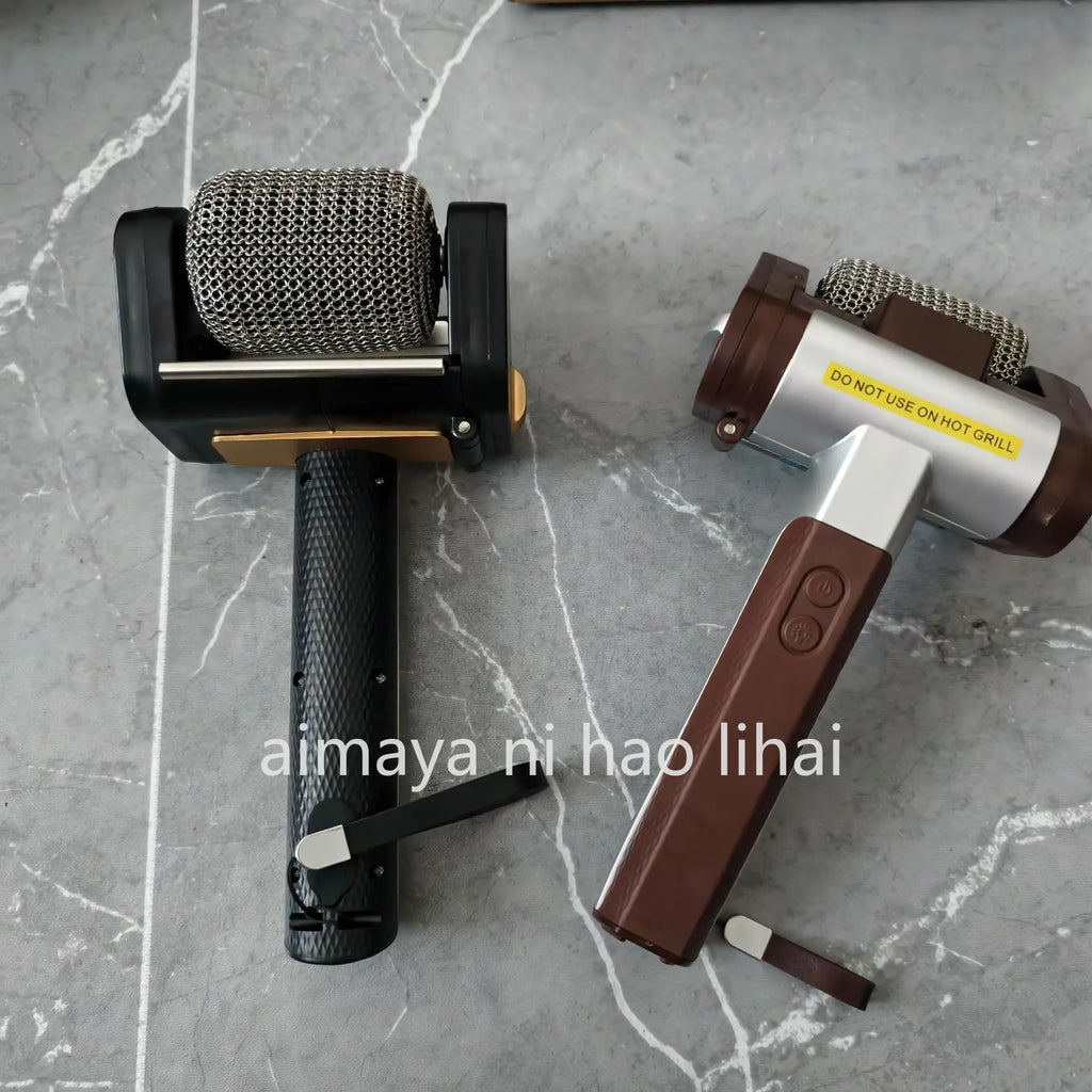 Stainless Steel Roller BBQ Brush Charging with Light Bristle-Free Special Food Grade Cleaner Brush