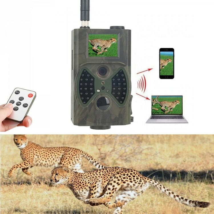 Fototrappola Gsm Telecamera Da Per Caccia 2G Videocamera 5Mp Infrarossi Hc-300M