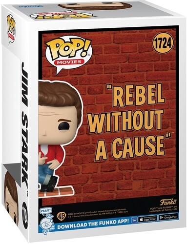 Funko Pop ! Movies Gioventu' Bruciata - (1724) James Dean Figure Jim Stark 9Cm