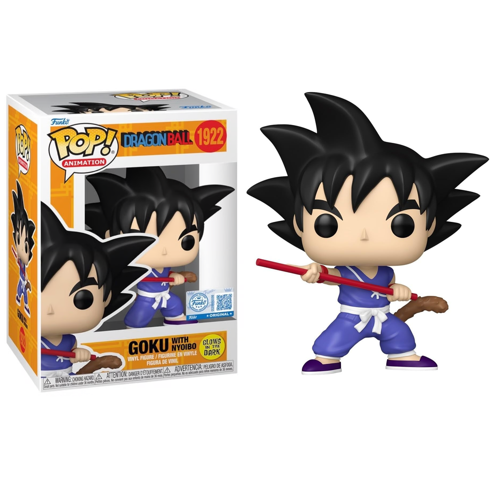 Funko Pop ! Animation - Dragon Ball (1922) Goku With Nyoibo Glows In The Dark Vinyl figure 9cm