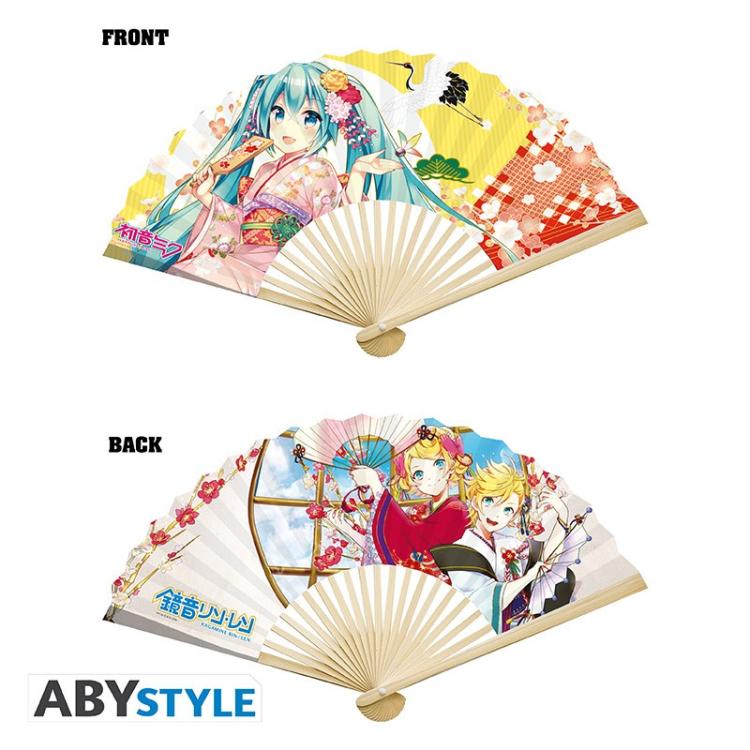 Abysyle - Ventaglio di (Hatsune Miku) Fan Hatsune Miku E Kimono Twins Rin e Len