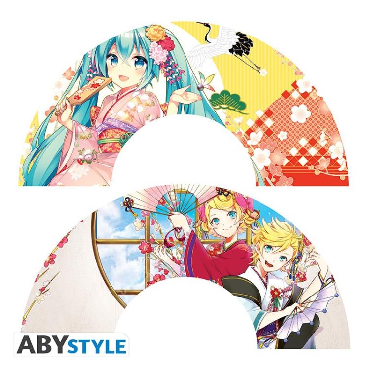 Abysyle - Ventaglio di (Hatsune Miku) Fan Hatsune Miku E Kimono Twins Rin e Len