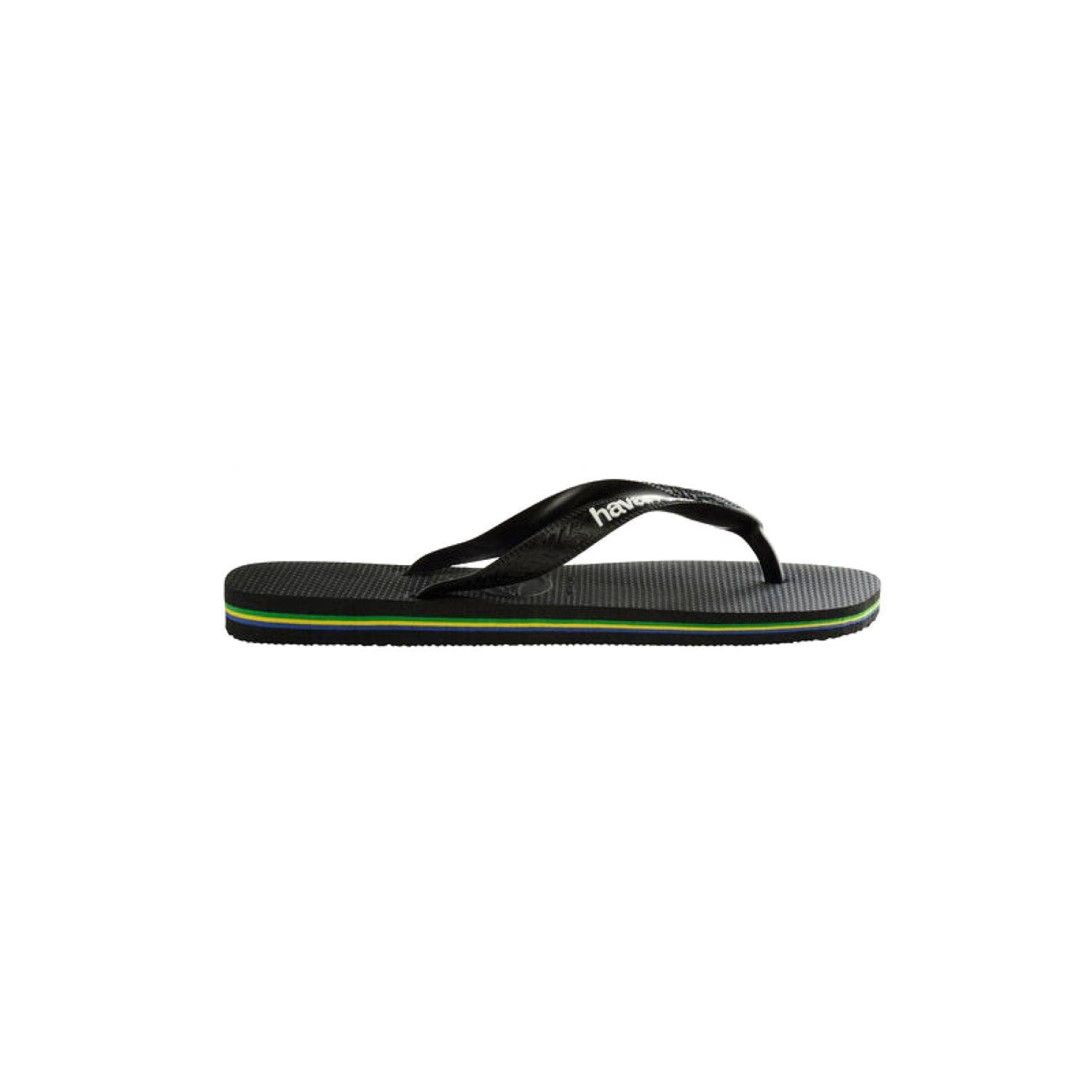Infradito Brasil Logo Black/Black