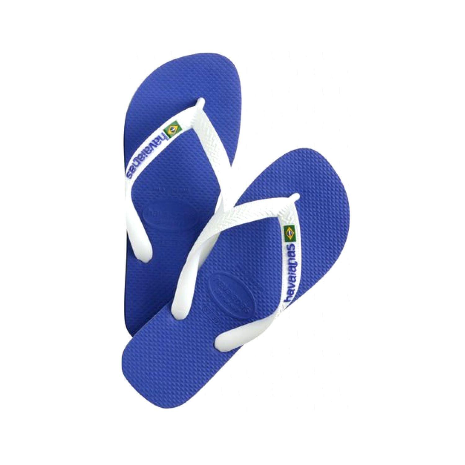 Infradito Brasil Logo Marine Blue