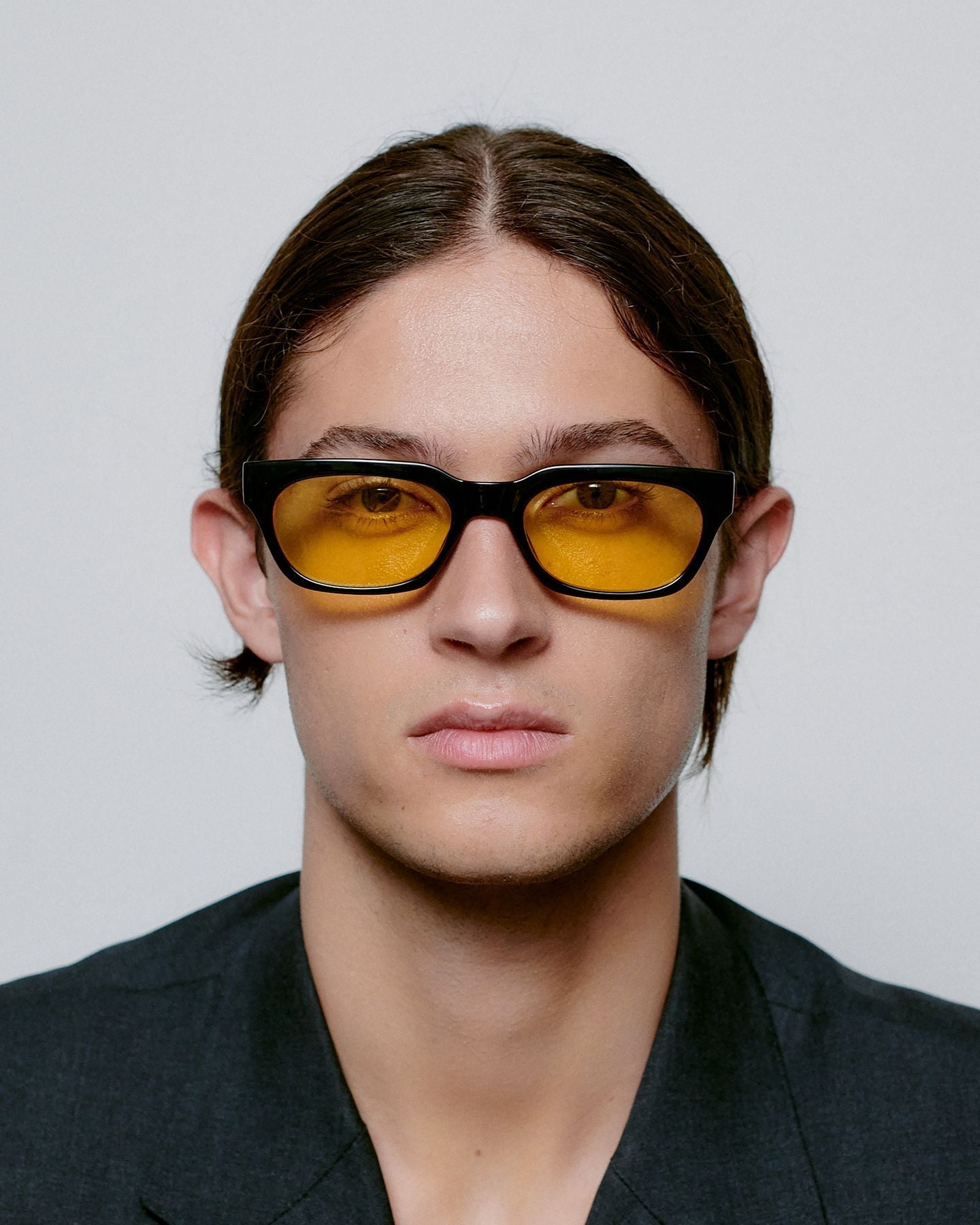 Occhiale da Sole Bror Nero / Giallo