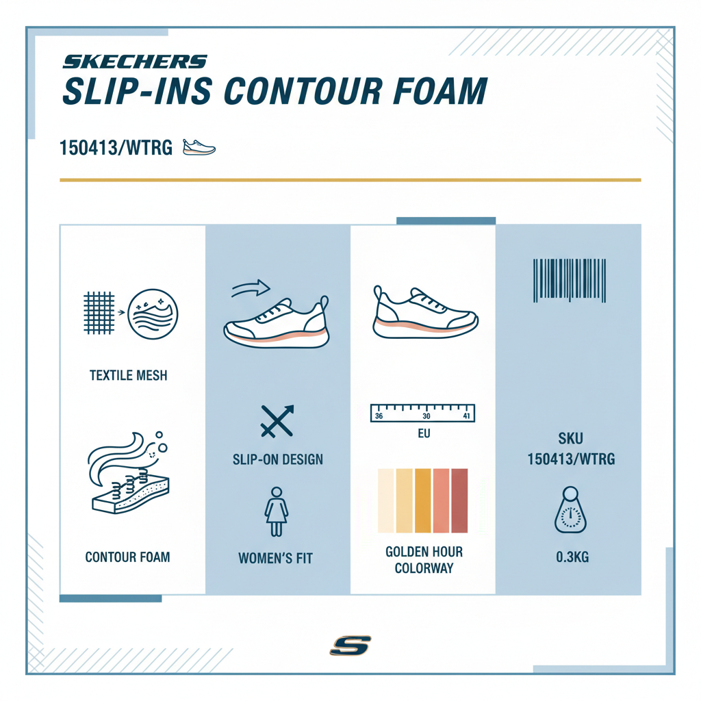 Skechers Slip-ins Contour Foam Golden Hour 150413/WTRG Donna