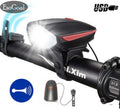 Luce Anterior Bici Led Torcia Fanale Faro Bicicletta Campanello Tromba Elettrico