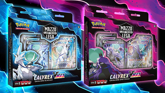 Pokémon Mazzo Lotte Di Lega Calyrex V Max Deck Carte Gioco (Cavaliere Glaciale)