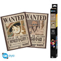 ABYSTYLE (ONE PIECE) SET 2 CHIBI POSTER: "WANTED LUFFY & ACE" (52X38) "GB EYE"
